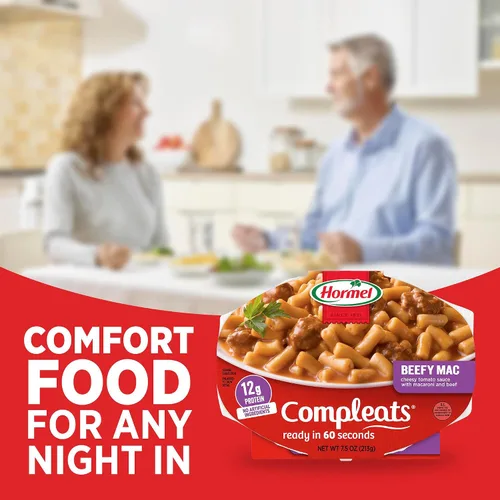 Vista 8 de HORMEL COMPLEATS - Bandeja para microondas Beefy Mac & Cheese, 7.5 onzas (paquete de 7)