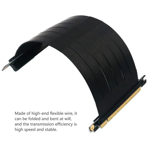 Vista 6 de PCI-E Cable de extensión pci Cable de extensión 16x pcie Riser (pcie Extender 90 grados 7.9 in)pcie Riser Cable