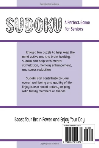 Vista 2 de Relaxing Sudoku Large Print for Seniors to Keep Mind Active and Brain Healthy