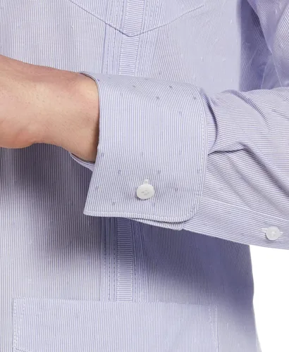 Vista 5 de Cubavera Camisa Guayabera de algodón de manga larga para hombre