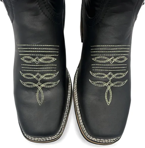 Vista 4 de Western Shops - Botas vaqueras de piel auténtica para hombre