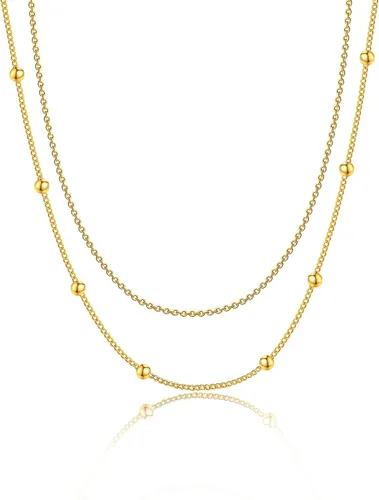 Vista 83 de Collares en capas para mujer, chapados en plata, delicada cuerda torcida de serpiente, delicado collar en capas, gargantilla de diferentes
