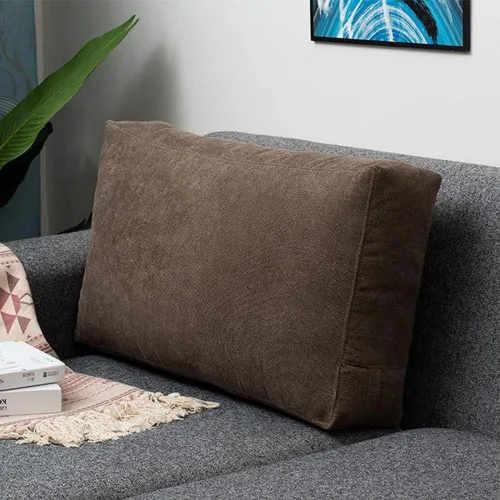 Vista 13 de YURRO Cojín de apoyo lumbar rectangular grande, almohada de lectura suave para sofá y cama, almohada de respaldo desmontable con cremallera oculta