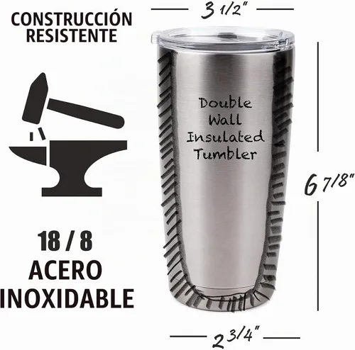 Vista 3 de Vaso de pastor australiano SERENGETI de 16 oz. de acero inoxidable, vaso aislado al vacío con tapa a prueba de derrames