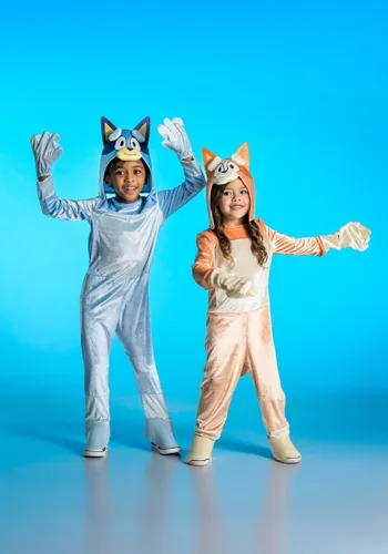 Vista 5 de Disfraz Deluxe para Niños Pequeños de Bluey Multicolor