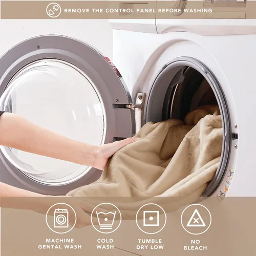 Vista 8 de Degrees of Comfort - Cobija con calefacción peluda y afelpada tipo sherpa