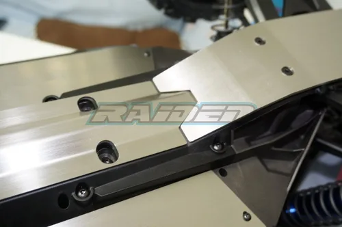 Vista 7 de Protector de chasis de acero Armadura de guardia delantera y trasera Placa de deslizamiento para Traxxas X-Maxx 6S 8S