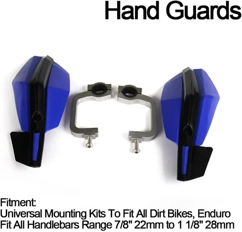 Vista 2 de AnXin - Paramanos para moto de cross ATV para YZ125 YZ250 YZ250F YZ450F YZF 350 450 YFM 350 Raptor 660 700 WR250F ATV Motocross Enduro, 22 mm