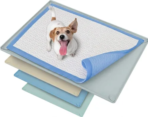 Vista 23 de Bandeja para orina de perro para almohadillas de orina de 30 x 36 pulgadas Gris