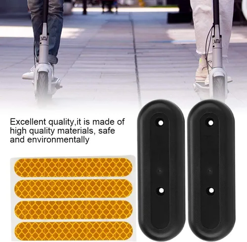 Vista 4 de Cubierta protectora para cubo de rueda y calcomanías reflectantes, carcasa protectora E-Scooter con adhesivo reflectante para G30