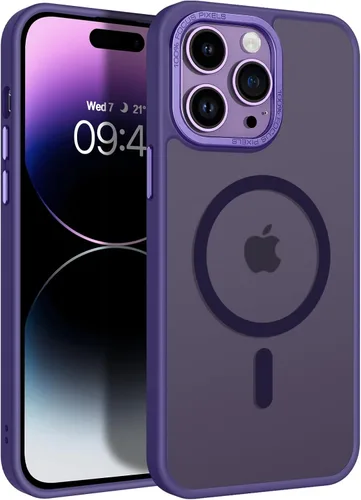Vista 16 de BENTOBEN Funda magnética para iPhone 14 Pro [compatible con Magsafe] translúcida mate 14 Pro, delgada, a prueba de golpes, para mujeres, hombres