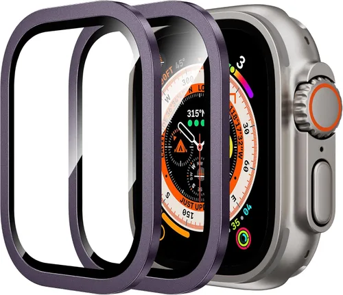 Vista 8 de WSKEN Protector de pantalla ligero para Apple Watch Ultra 3/Ultra 2/Ultra