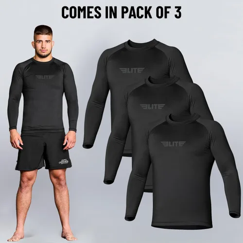Vista 23 de Elite Sports MMA, BJJJ, No-Gi, protección de entrenamiento de manga corta