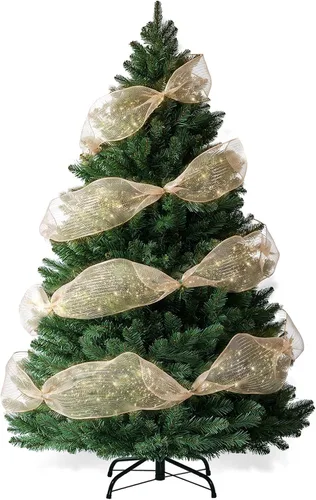 Vista 13 de 6ft Artificial Christmas Tree, Dense Branches Realistic Christmas Tree for Holiday Decor Collapsible Christmas Tree Reusable and Easy to Assemble