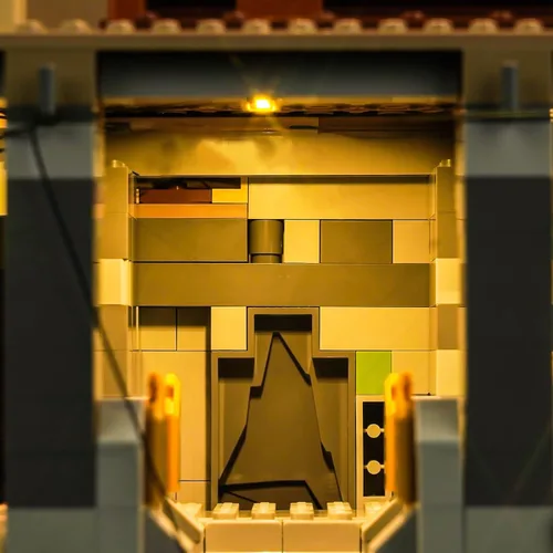 Vista 7 de Kit de luz LED mejorado para Lego The Great Hall, versión RC compatible con Lego 76435 (modelo no incluido)
