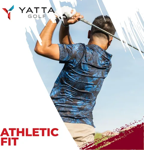 Vista 7 de YATTA GOLF - Camiseta polo de golf de alto rendimiento para hombre