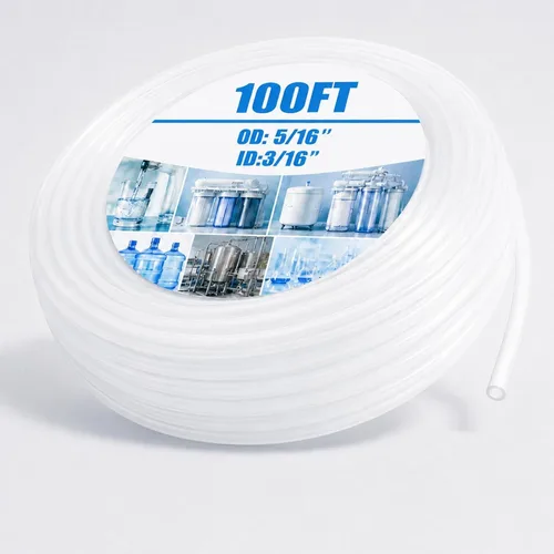 Vista 9 de Nuanchu Tubo de polietileno de 100 pies, diámetro exterior de 1/2 pulgada, diámetro interior de 3/8 pulgadas, tubo de polietileno de pared de 1/16
