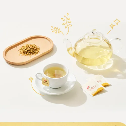 Vista 5 de Té coreano Dong Suh (50 bolsas) (trigo sarraceno)