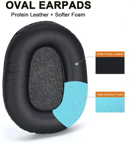 Vista 8 de B450-XT Mod Kit almohadillas para los oídos + espuma para micrófono, funda de repuesto defean para almohadillas compatibles con auriculares