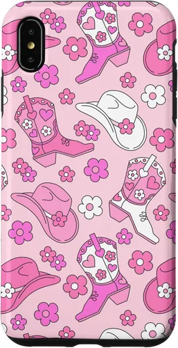 Vista 11 de iPhone 16 Pink Cowgirl Aesthetic Cowboy Boots Cowboy Hat Western Cute Case