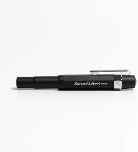 Vista 3 de Kaweco AL Sport - Pluma estilográfica, punta fina, clip octogonal (cromado)