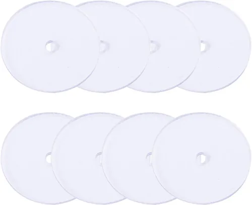 Vista 10 de EXCEART 80 discos de plástico para parte trasera de aretes, almohadillas de disco transparentes para estabilizar los pendientes