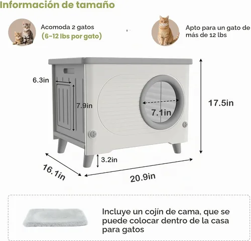 Vista 9 de Casas de gatos resistentes a la intemperie para gatos al aire libre