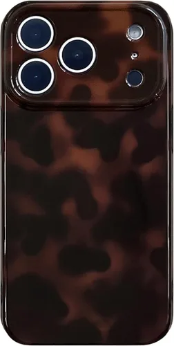 Vista 12 de Funda protectora estética de tortuga para iPhone 12 de 6.1 pulgadas, diseño retro con estampado de leopardo y ámbar marrón y ámbar para iPhone 12