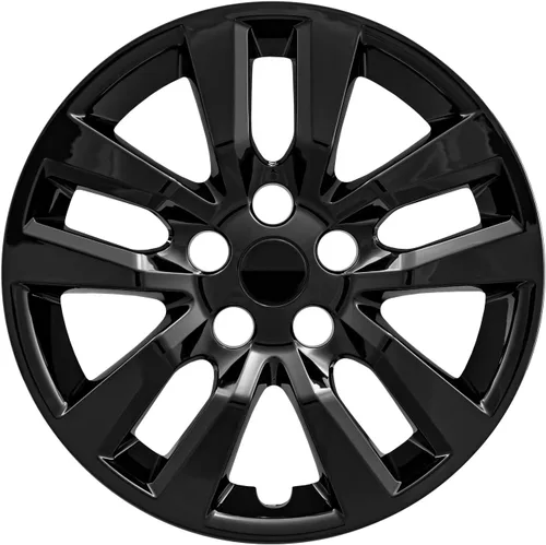 Vista 2 de Juego de 4 ruedas de 16" 10 radios negro brillante para Nissan Altima 2013-2018 - Negro brillante Brillo negro