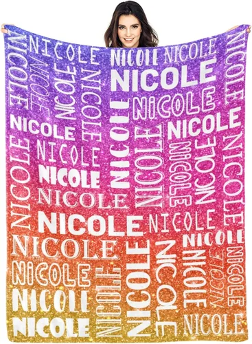Vista 42 de Dr.TOUGH Mantas personalizadas para niños, mantas y mantas personalizadas con nombre para niños y adultos (color 01, 30 x 40 pulgadas)