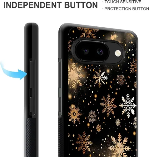 Vista 1798 de Compatible con Google Pixel 4A 5G Mobile Case Creative Acrylic Panel trasero Silicona Protección Grip especialmente diseñado para Google Pixel 4A 5G