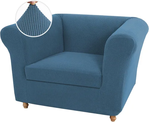 Vista 11 de UNBBRRL Funda de sofá Chesterfield de jacquard elástico, fundas de cojín gruesas para sofá, protector de muebles para sala de estar