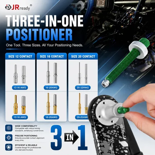 Vista 3 de JRready DW5007-02 - Kit de conectores Deutsch, conectores eléctricos automotrices DT de 2, 3, 4, 6, 8 y 12 pines, herramienta de crimpado Deutsch