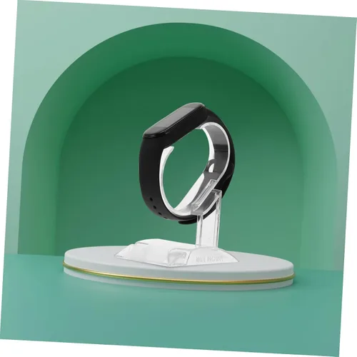 Vista 9 de Alipis 4 unids transparente titular de cristal joyería fina pulsera soporte de exhibición relojes para hombre relojes acrílico reloj acrílico