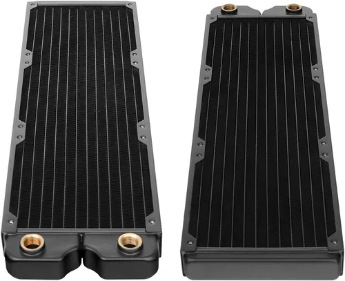 Vista 4 de Thermaltake Pacific DIY Sistema de refrigeración líquida C360 1.063 in Aletas gruesas de alta densidad Tubos de cobre de una fila Radiador de cobre