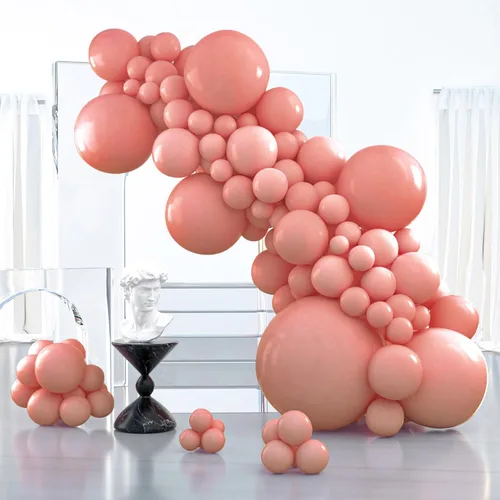 Vista 60 de PartyWoo - Globos de color albaricoque retro, 120 unidades de 5 pulgadas, de látex, para arco de globos, decoración de fiesta y de cumpleaños