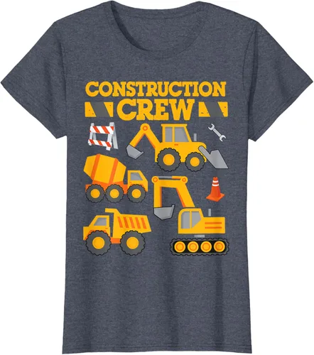 Vista 60 de Construction Crew Worker Excavator - Camiseta para niños y niñas Negro