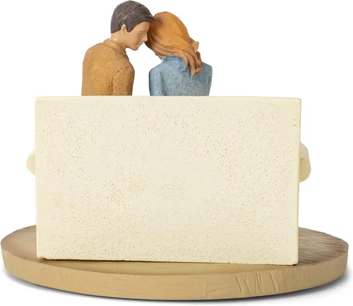 Vista 4 de Lighthouse Christian Products Escultura de piedra fundida de 6 x 4,5 pulgadas y esposo rezando