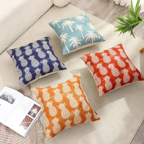 Vista 9 de [Usado] TRENDIN Funda de Almohada de Sofá con Palmera 18X18 Decoración Tropical de Verano Funda de Cojín Cuadrada de Lino Decoraciones para el Hogar