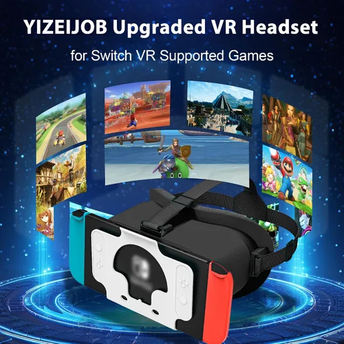 Vista 2 de VR Headset - Designed for Nintendo Switch LCDOLED, VR Glasses with Adjustable HD Lens, Compatible with Virtual Reality Gaming Experience