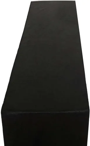 Vista 6 de Efavormart - Camino de mesa de terciopelo negro de alta calidad de 12 x 107 pulgadas para decoración de bodas y fiestas