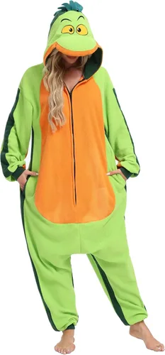 Vista 12 de BGOKTA Pijama de animal de Halloween para adultos, disfraz de cosplay, ropa para el hogar, una pieza Lty1-p