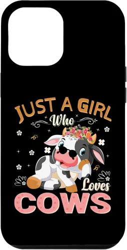 Vista 25 de Just A Girl Who Loves Cows Case for iPhone 16