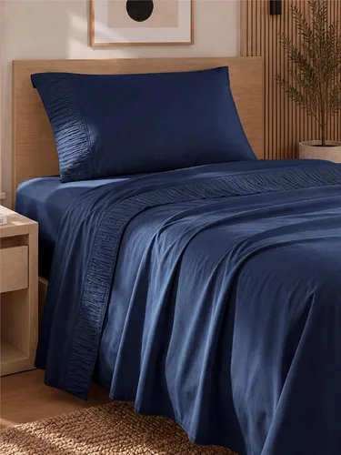 Vista 58 de Bedsure Juego de sábanas para cama individual - 3 piezas de sábanas suaves para cama individual - Transpirables y refrescantes - Calidad hotelera