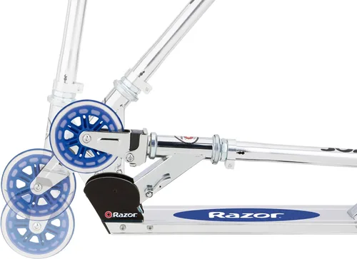 Vista 4 de Razor A3 Kick Scooter for Kids Ages 5+ - Larger Wheels, Front Suspension, Wheelie Bar, Lightweight, Foldable, Aluminum Frame, and Adjustable