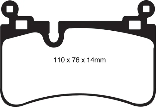 Vista 2 de EBC Brakes DP31839C Redstuff - Pastilla de freno de cerámica de bajo polvo