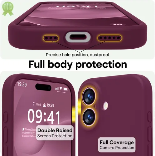 Vista 304 de LOVE 3000 Diseñada para Funda iPhone Air, Silicona Premium [Compatible con Magsafe][Forro de Microfibra Suave Anti-Rayones] Funda Protectora