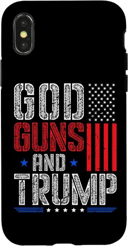 Vista 5 de God Guns and Trump Vote Donald Trump Republican Case for iPhone 17