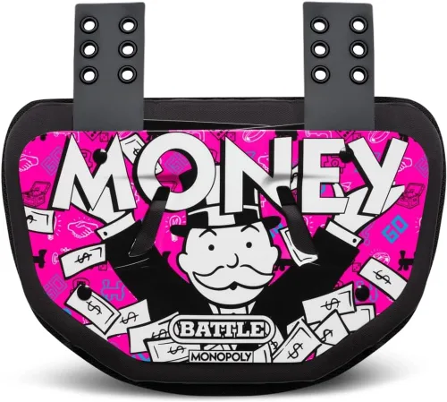 Vista 42 de Battle Sports Placa de espalda de fútbol novedosa – Protector de espalda inferior de carcasa dura con espuma contorneada para protección de alto