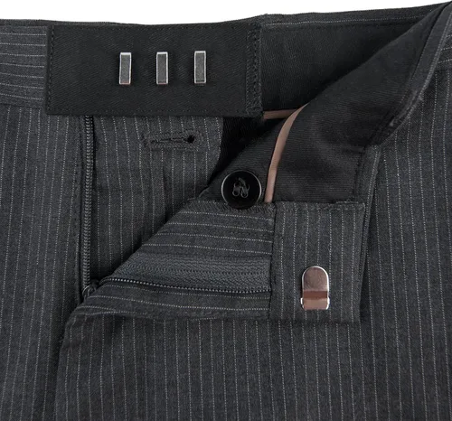 Vista 6 de Extensores de tela para pantalones (ganchos para pantalones de vestir) – Gancho y barra (corche) Extensores de cintura para pantalones, pantalones